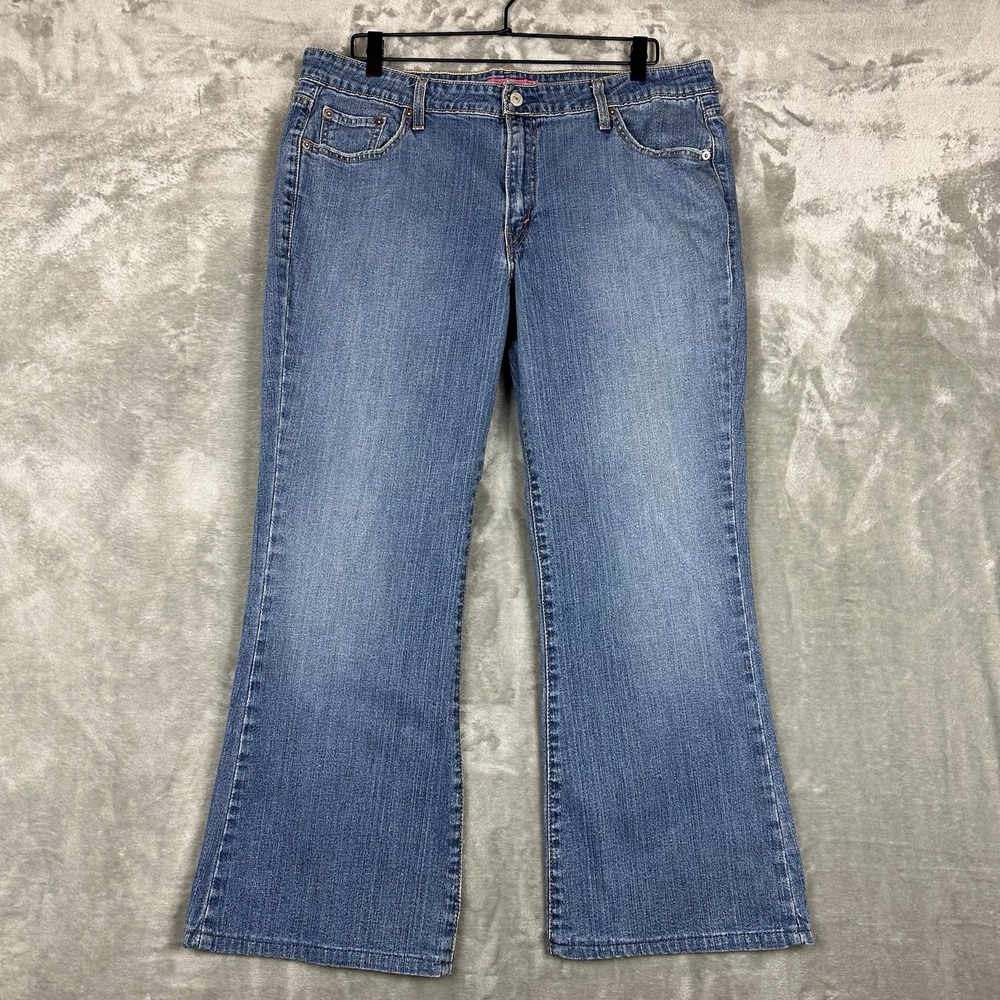 VTG Levi's 519 Jeans Women's 17M Juniors Low Rise Flare Med Wash